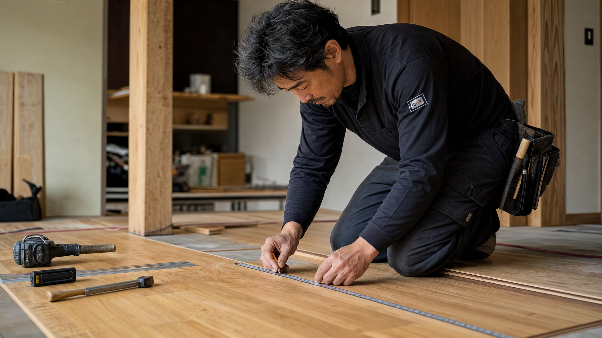 職人による丁寧な施工